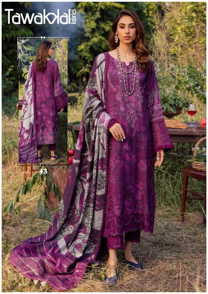 Mehroz Vol 5 By Tawakkal Heavy Karachi Cotton Dress Material Wholesale Price In Surat
